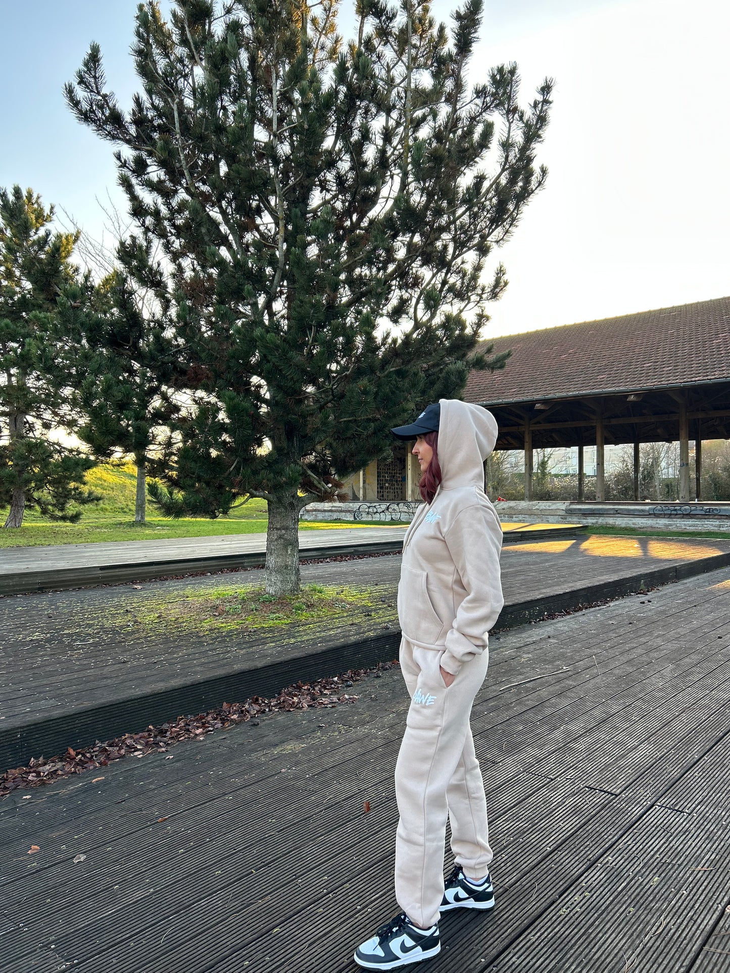 Ensemble de Survêtement Beige Clair